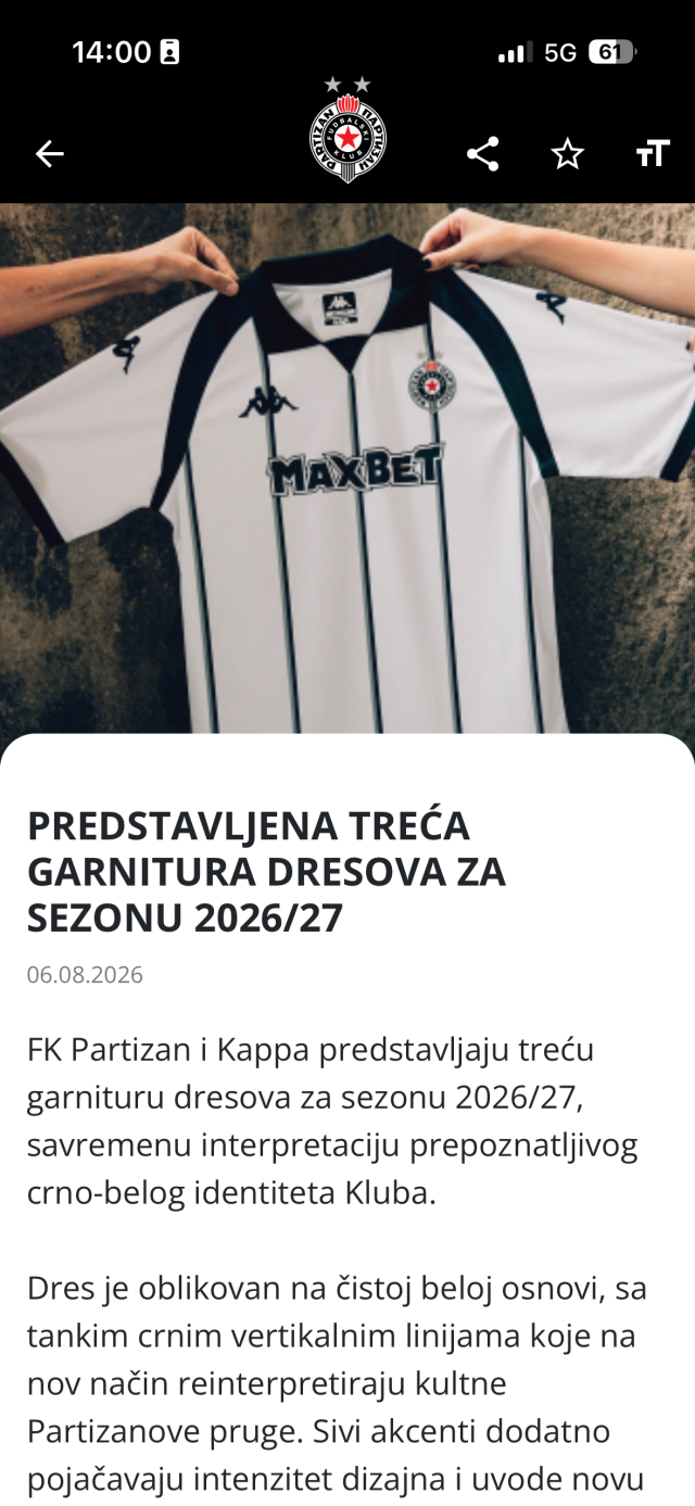 The content feed in a FanFuel app, with club news and video in one list