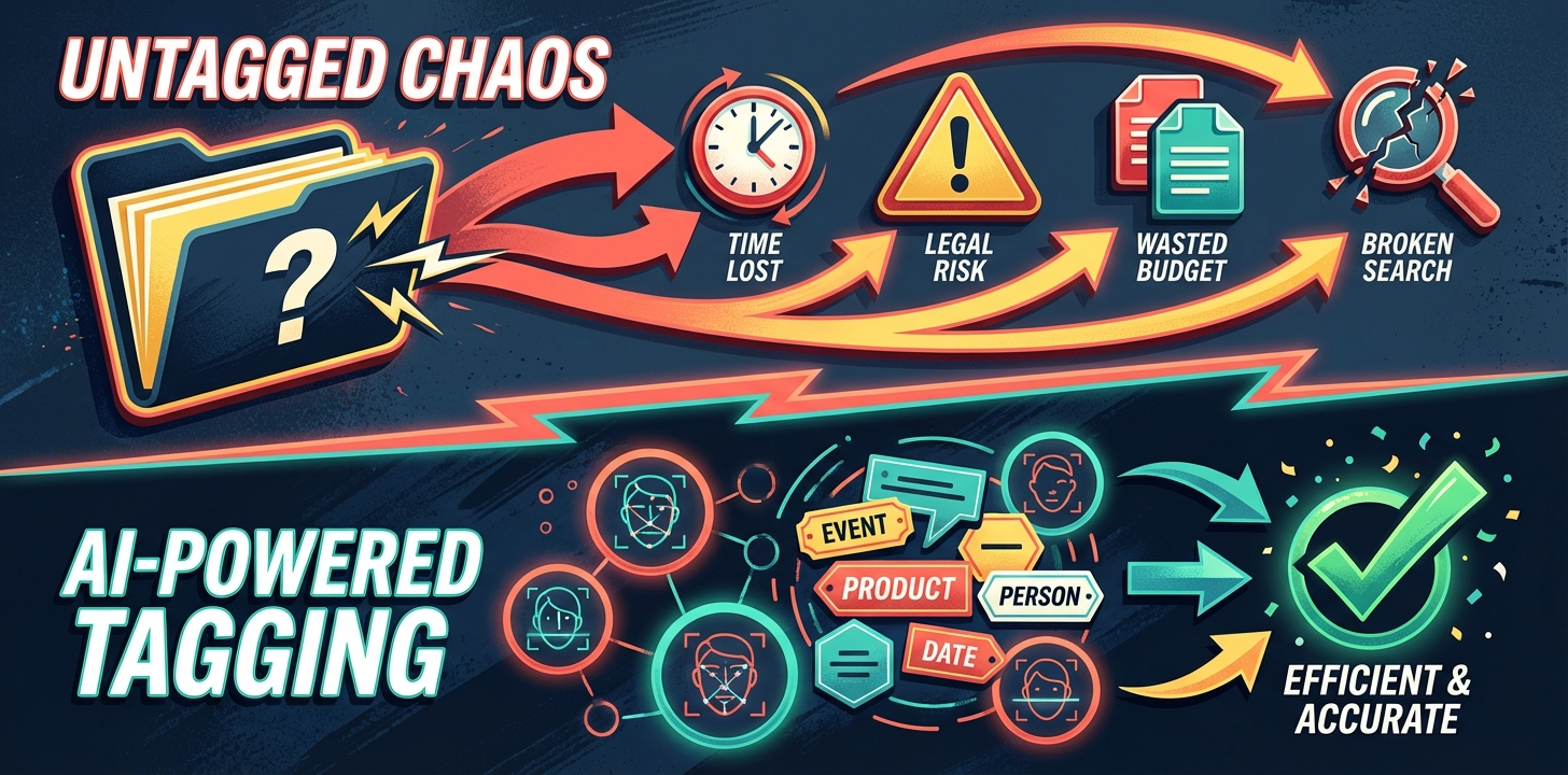 The Hidden Cost of Untagged Media Archives [Infographic]