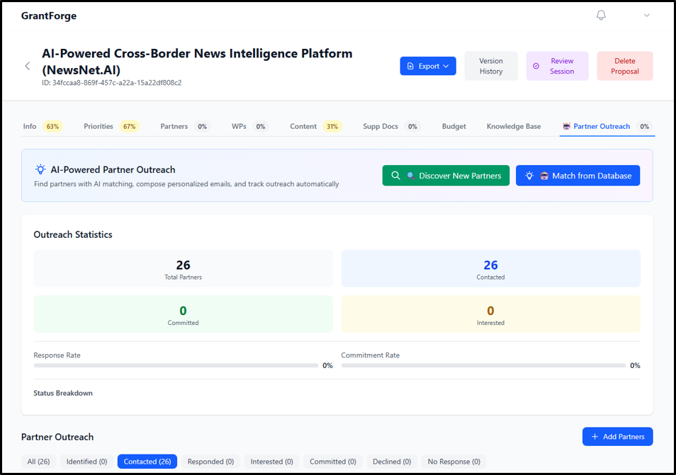 Grant Writing Platform