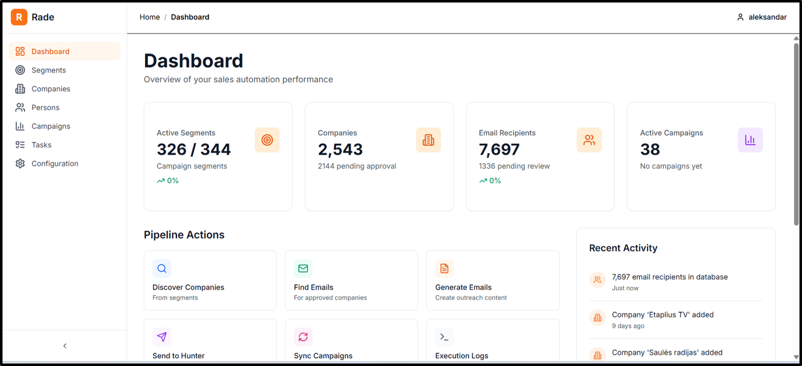 Sales Automation Platform